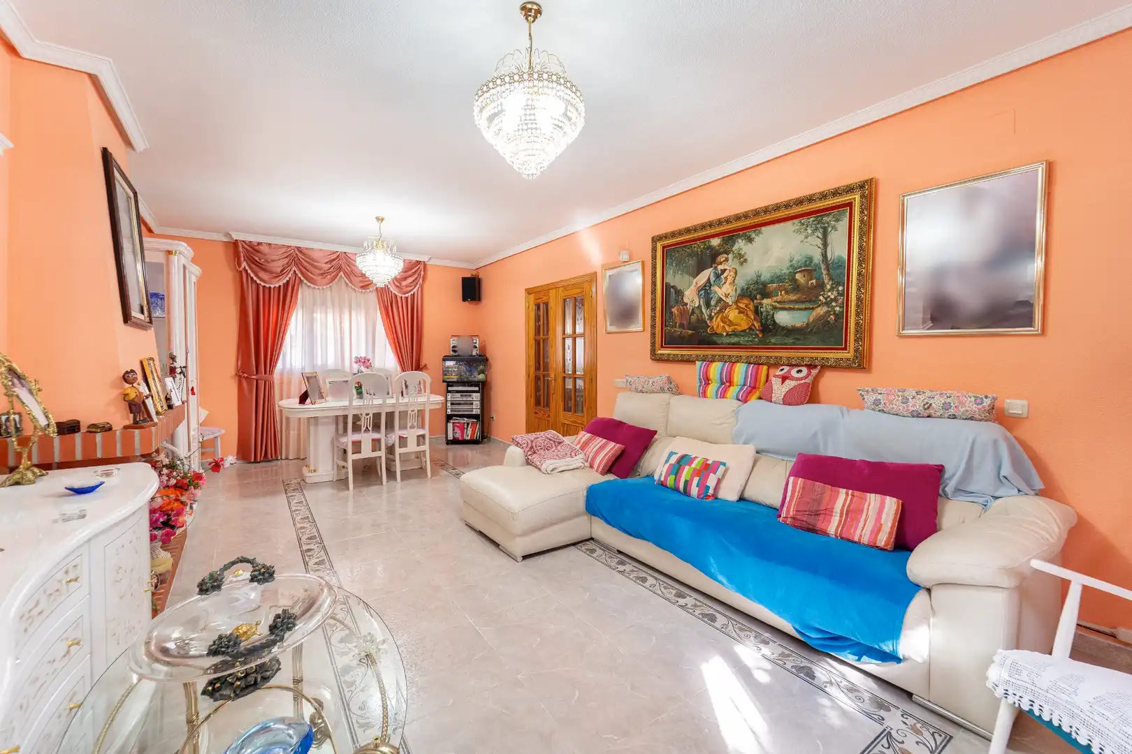Sala de estar de Casa o chalet en venta en El Álamo con Aire acondicionado, Calefacción y Jardín privado