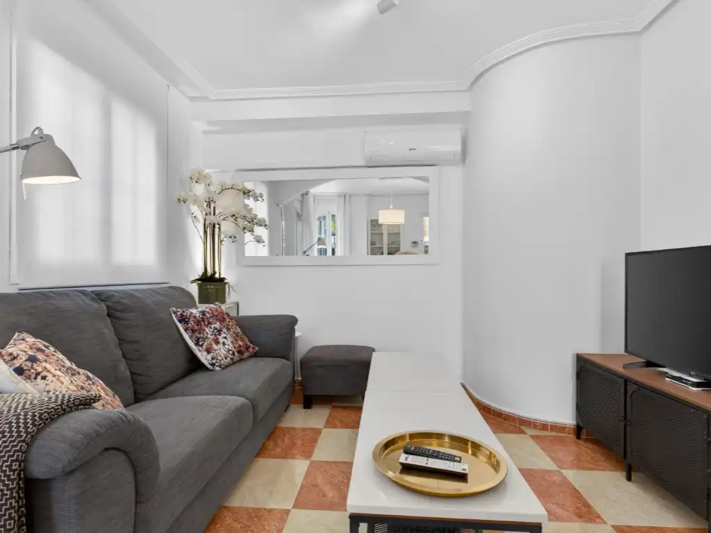 Living room of Houses for sale in Orihuela  with Air Conditioner, Private garden and Furnished