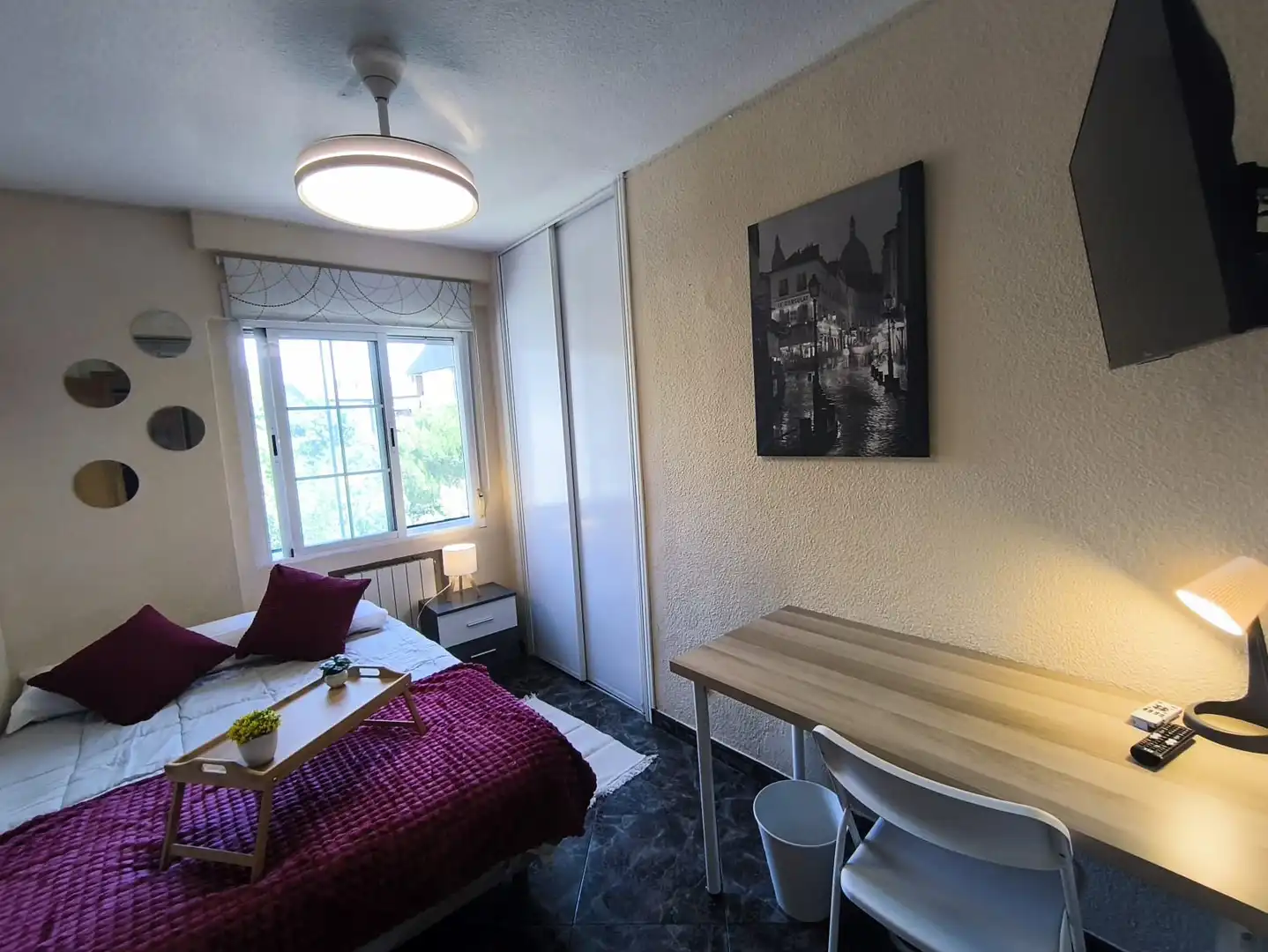 Bedroom of Flat for share in Collado Villalba  with Heating, Terrace and Furnished