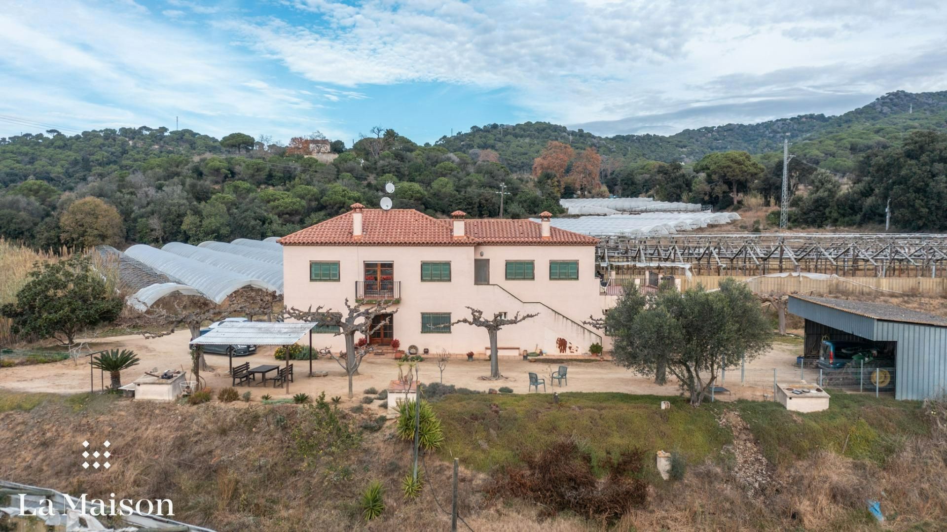 Exterior view of Country house for sale in Argentona  with Heating, Private garden and Terrace