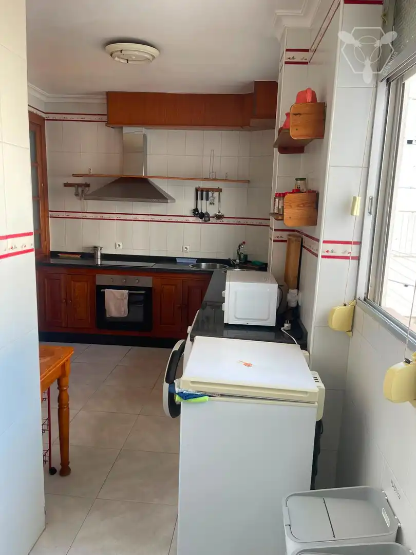 Kitchen of Flat for sale in Huelva  with Terrace and Furnished