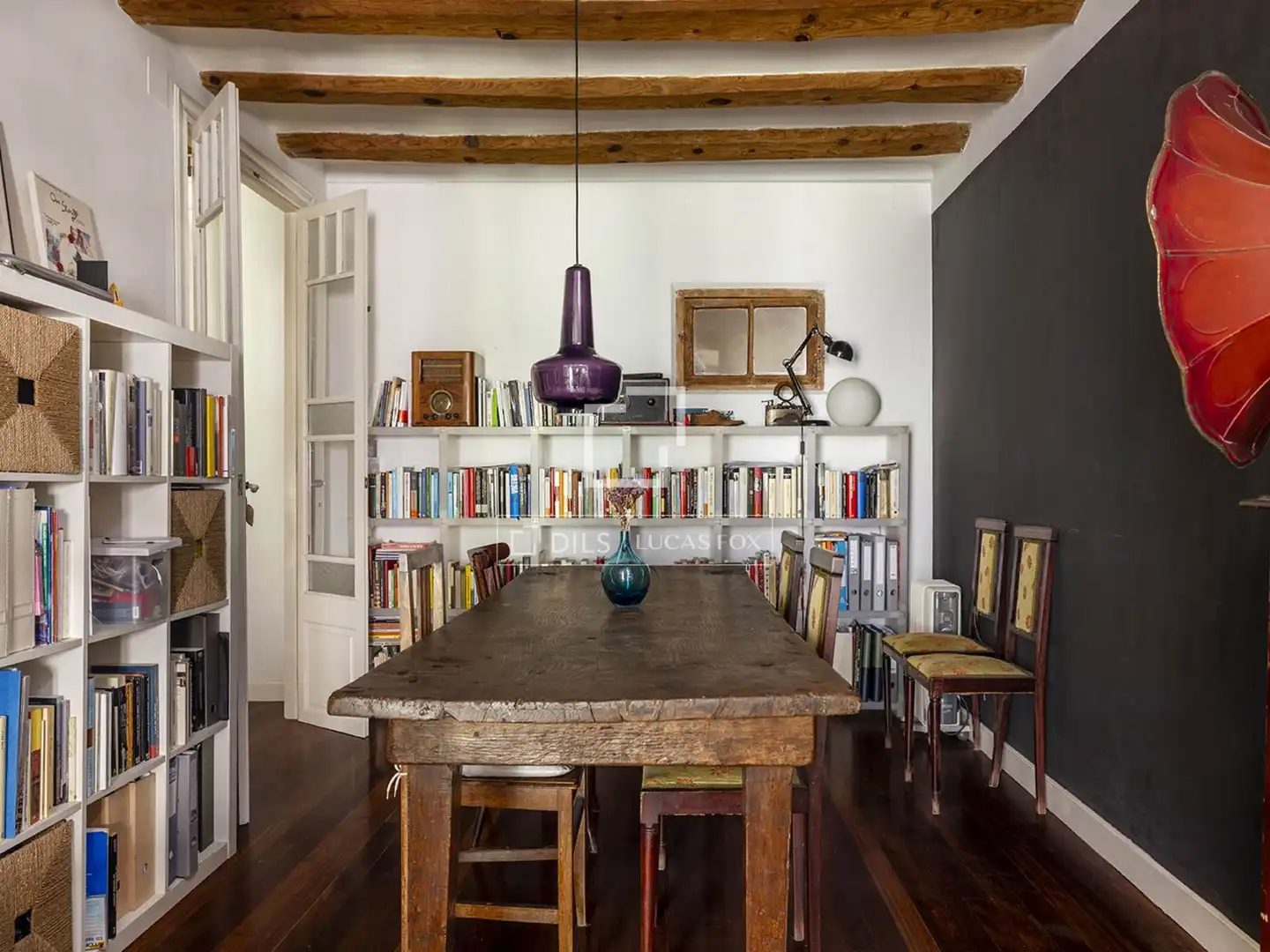 Comedor de Piso en venta en Barcelona con Parquet, Terraza y Balcón