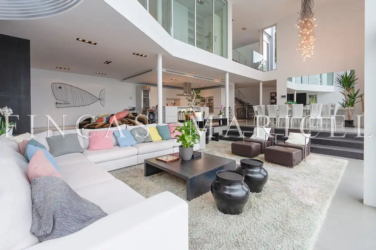 Sala de estar de Casa o chalet en venta en Sitges con Aire acondicionado, Calefacción y Jardín privado