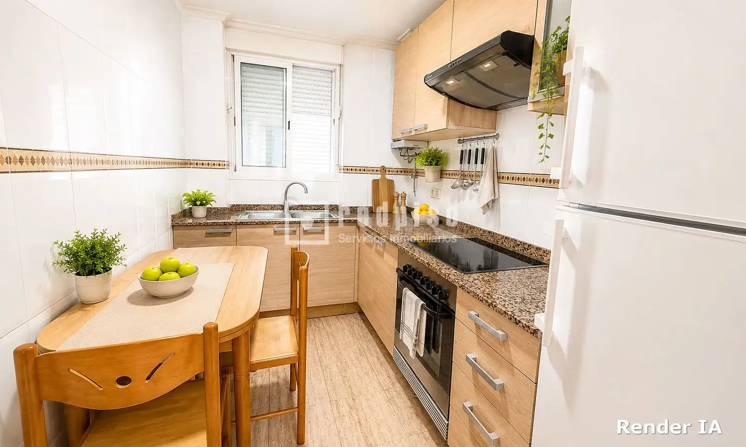 Küche von Wohnung zum Verkauf in Valencia mit Klimaanlage
