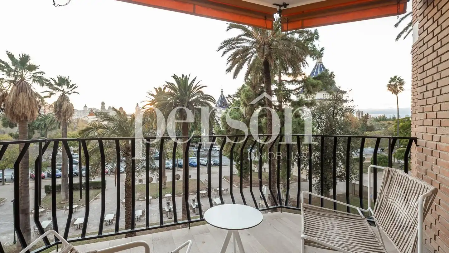Terraza de Piso de alquiler en Valencia con Aire acondicionado, Terraza y Amueblado