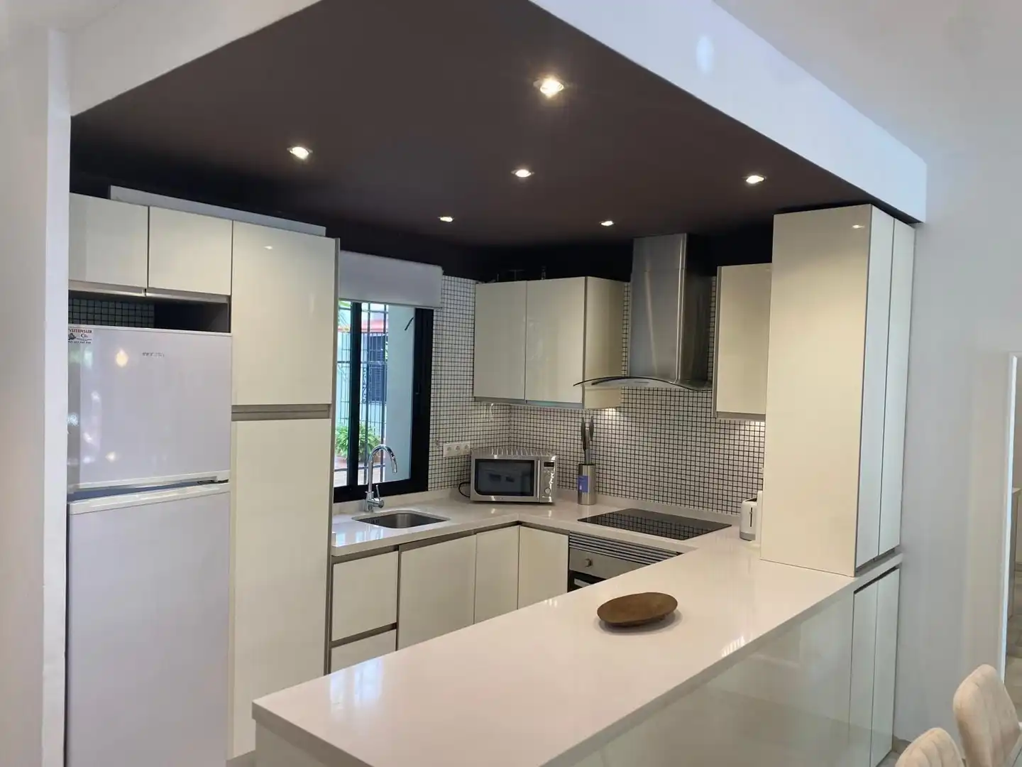 Kitchen of Apartments for rent in Marbella  with Air Conditioner, Furnished and Washing machine