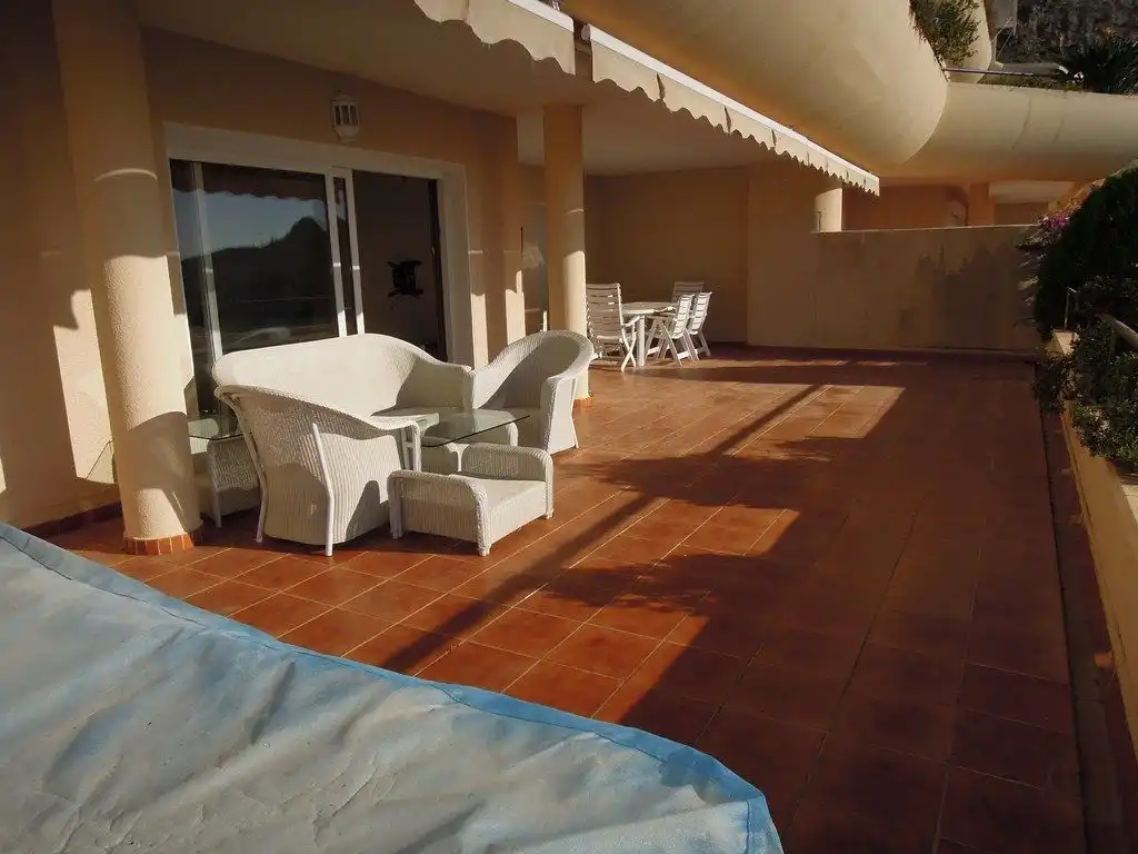 Terrace of Apartments for rent in Altea  with Air Conditioner, Furnished and Community pool