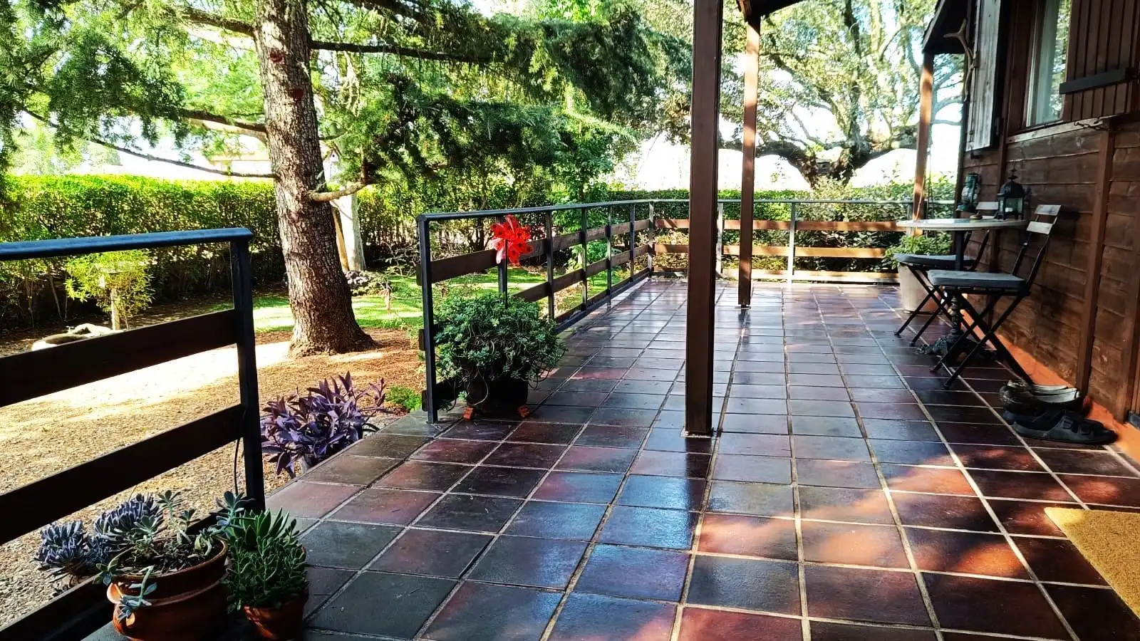 Terrassa de Casa o xalet en venda en Palacios del Pan amb Calefacció, Jardí privat i Terrassa