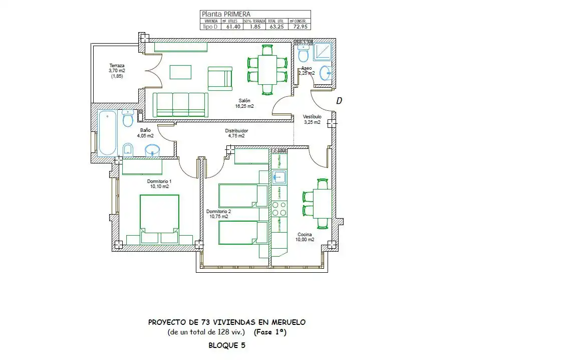 Piso en venta en Meruelo con Calefacción, Terraza y Piscina comunitaria