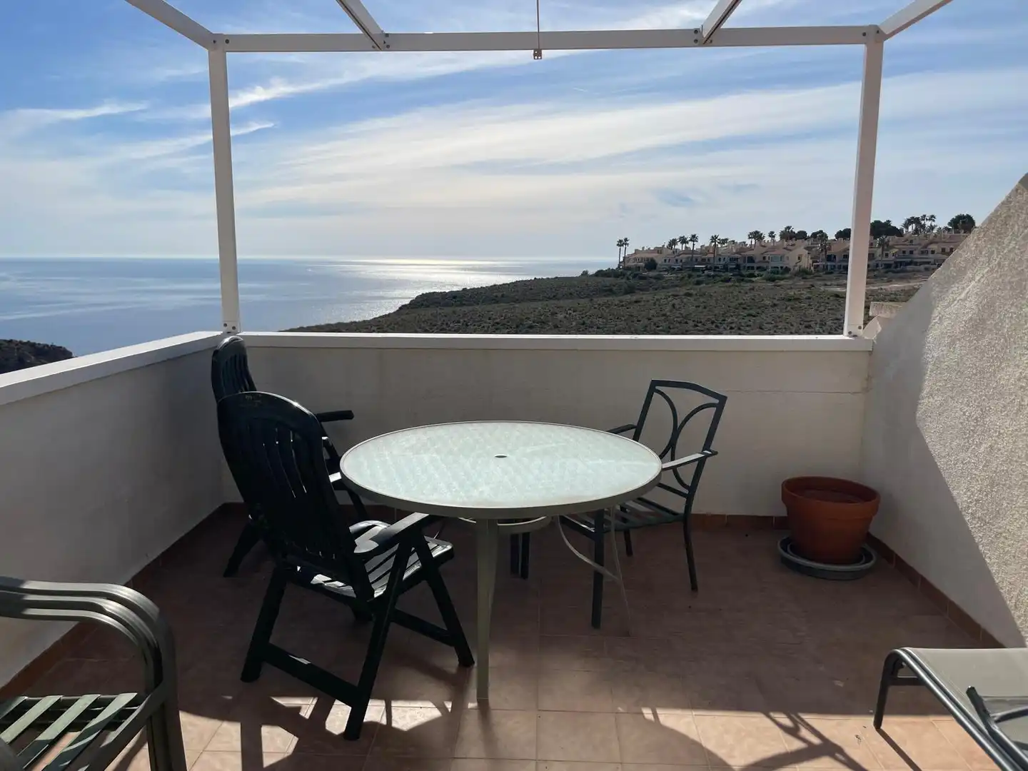 Terrassa de Dúplex de lloguer en Santa Pola amb Aire condicionat, Calefacció i Jardí privat