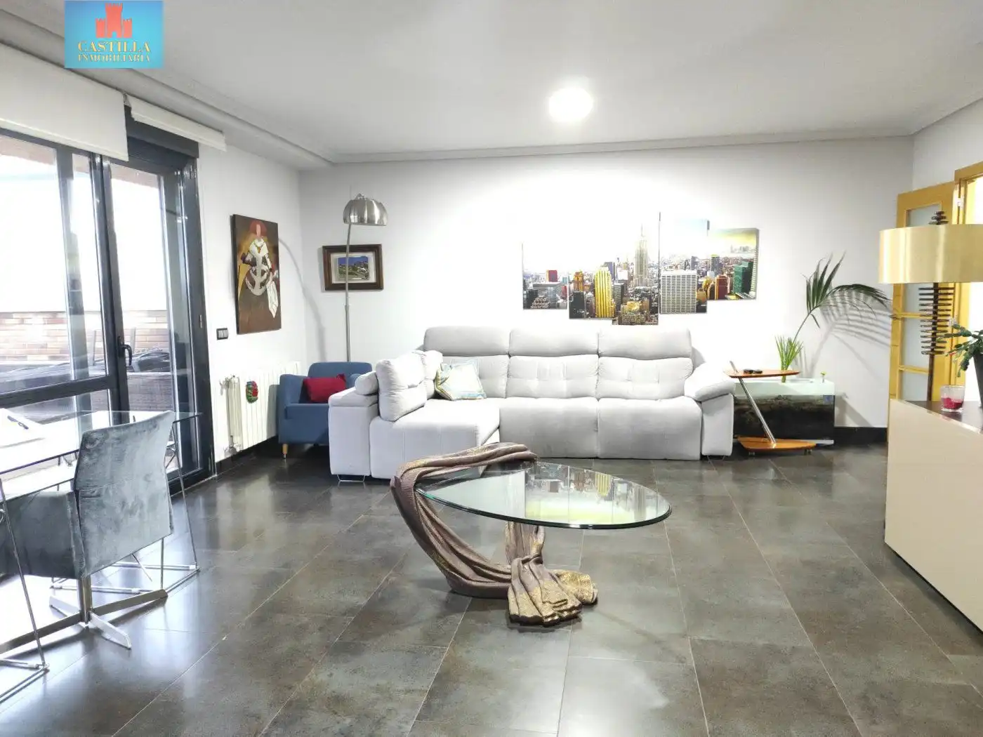 Sala de estar de Casa adosada en venta en Ávila con Aire acondicionado, Calefacción y Terraza
