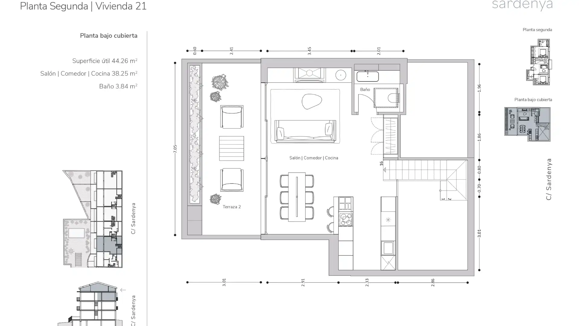 Dúplex en venda a Carrer de Sardenya, 14, El Pedró