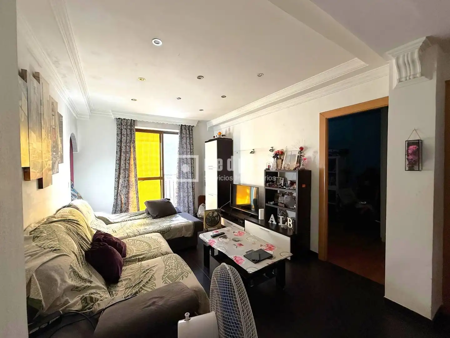 Living room of Flat for sale in Málaga  with Heating, Terrace and Furnished