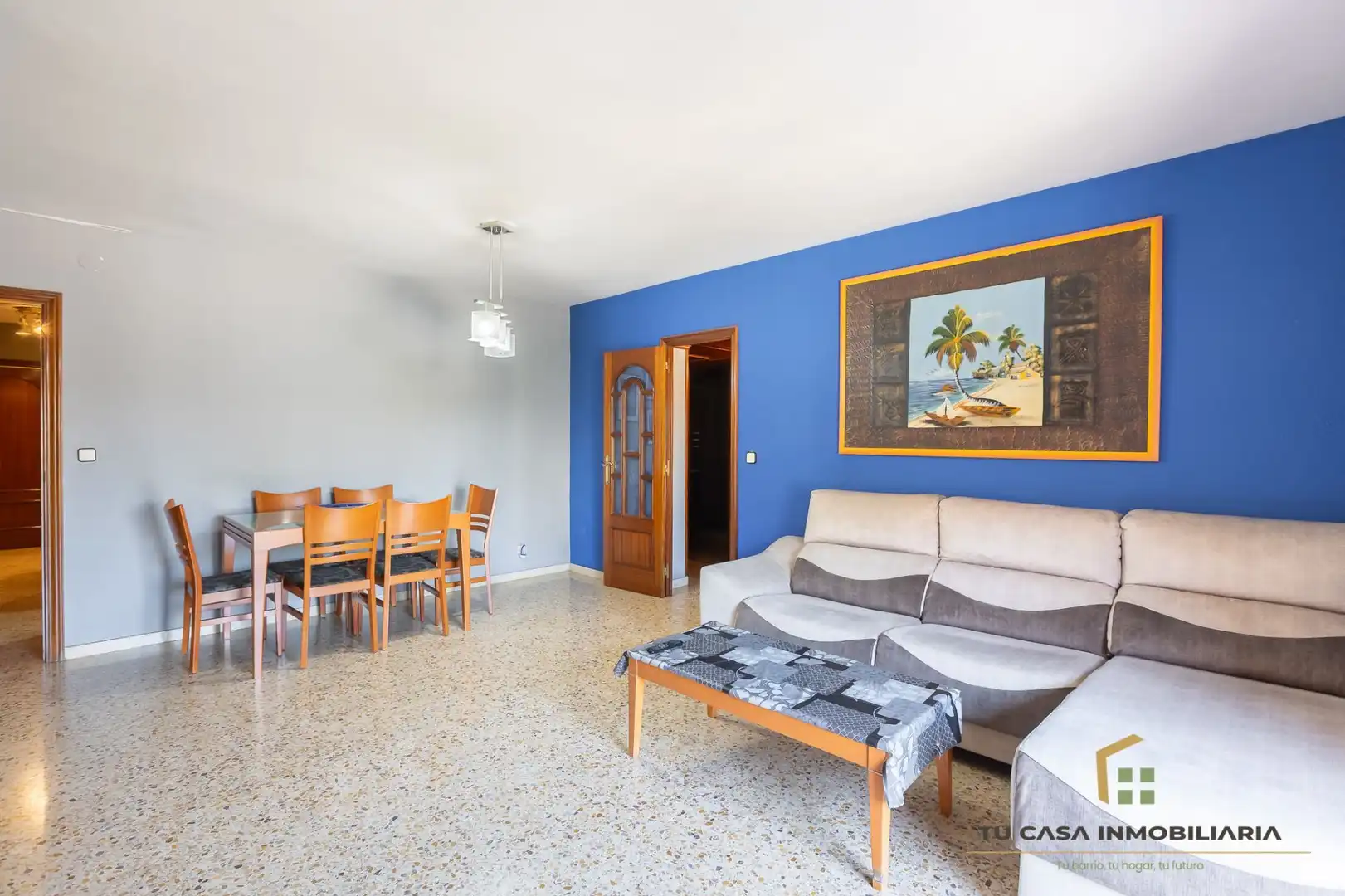 Wohnzimmer von Wohnung zum Verkauf in Badalona mit Klimaanlage, Heizung und Möbliert