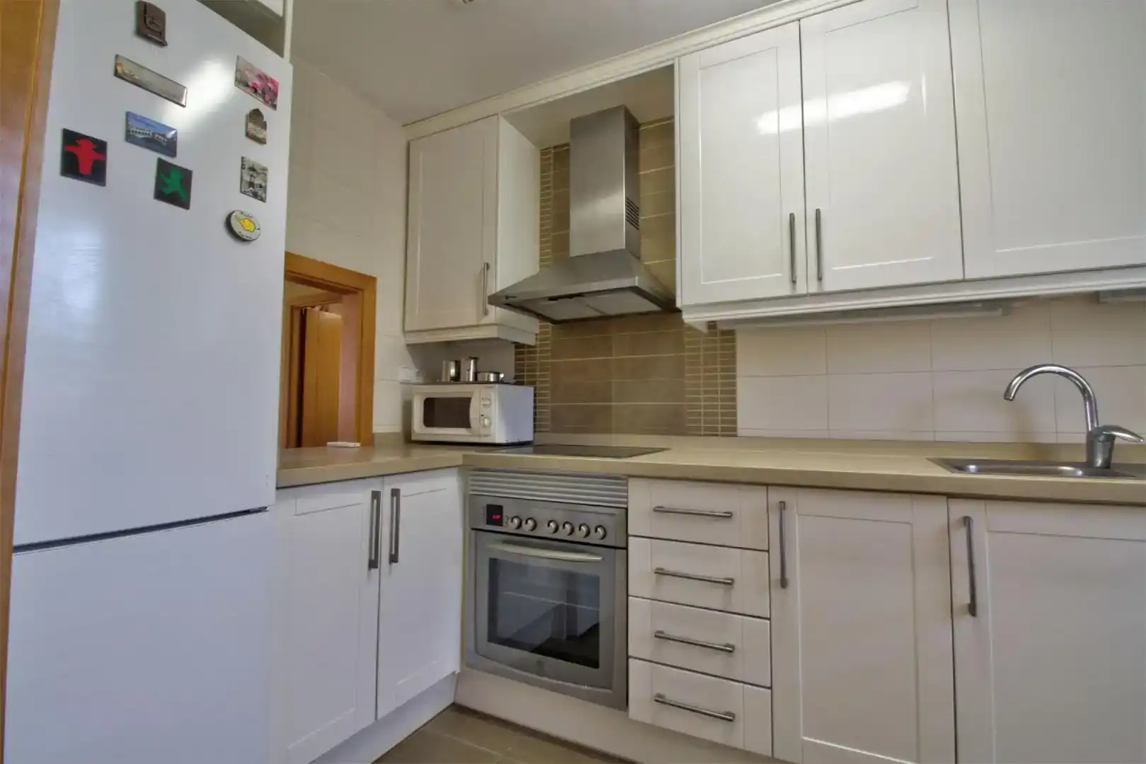 Kitchen of Flat for rent in Dénia  with Air Conditioner, Private garden and Furnished