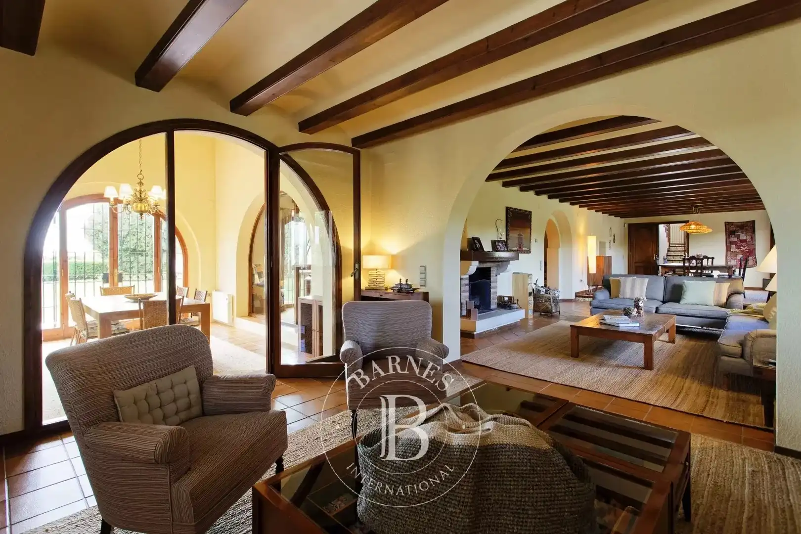 Living room of Houses for sale in Vilobí del Penedès  with Air Conditioner, Heating and Swimming Pool