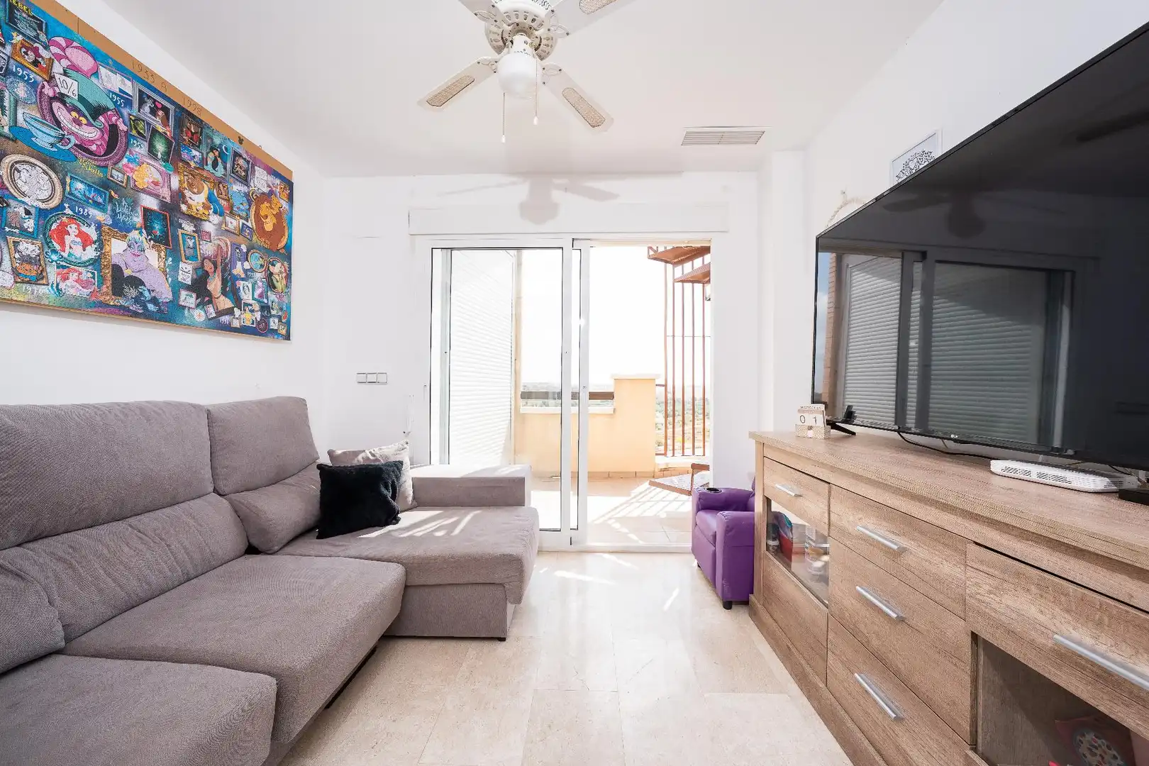 Sala de estar de Ático en venta en Murcia con Aire acondicionado, Calefacción y Terraza