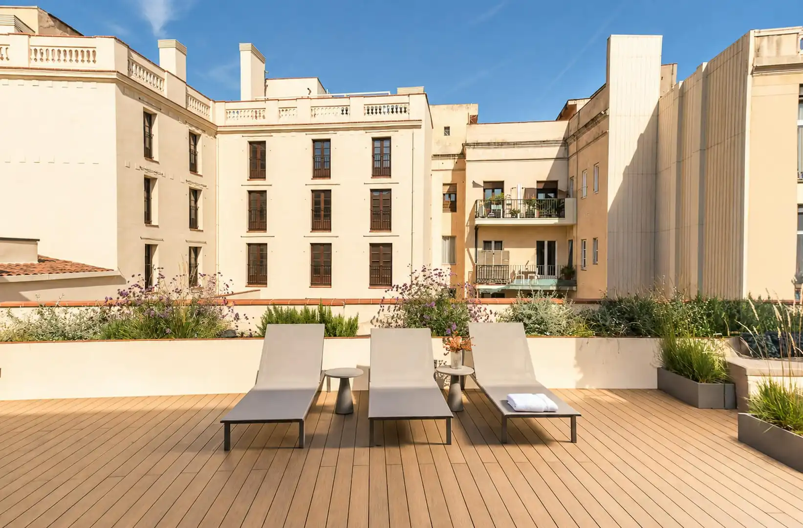 Terrace of Flat for rent in Valencia  with Air Conditioner, Heating and Private garden