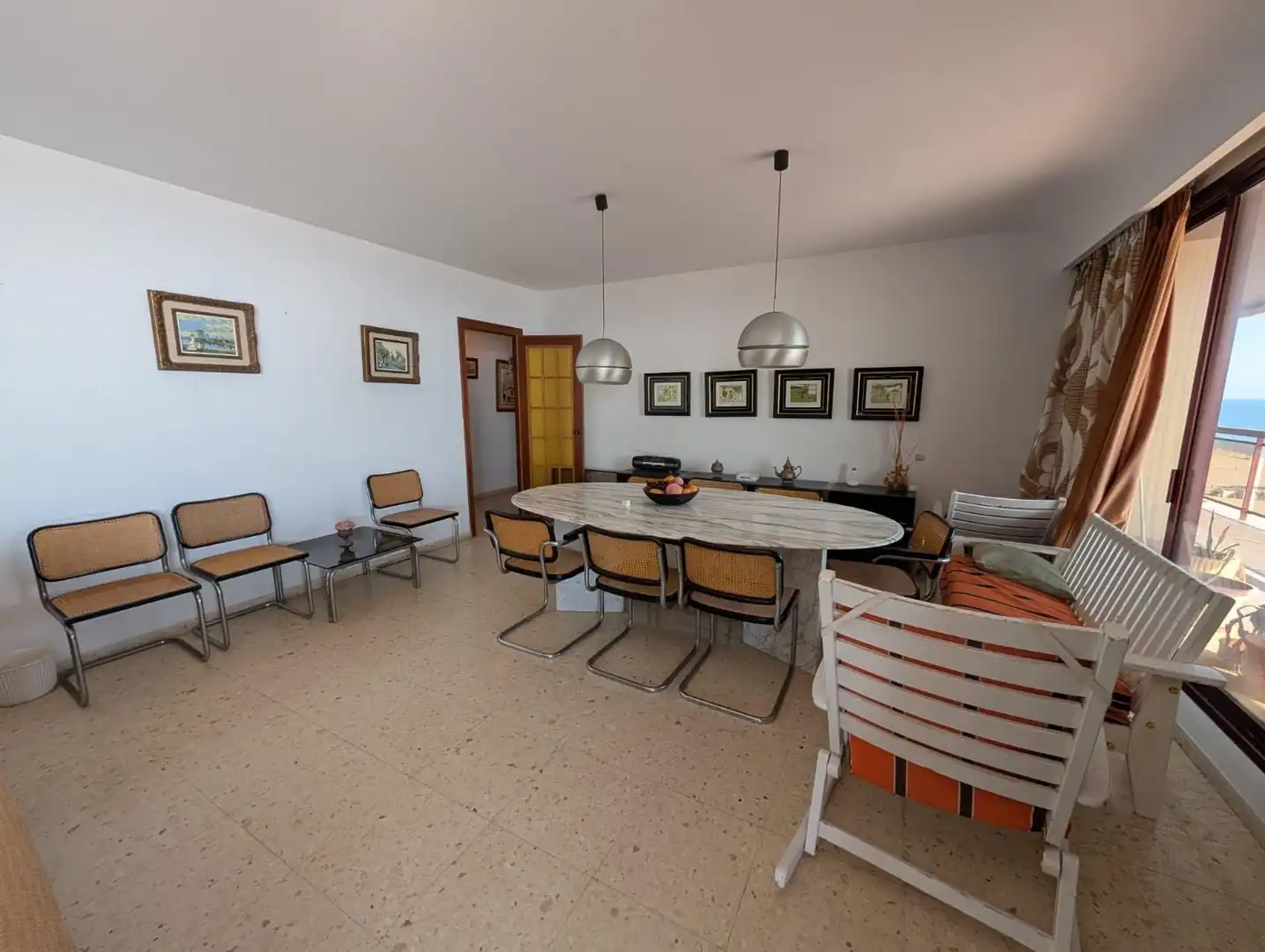 Menjador de Apartament en venda en Gandia amb Terrassa, Balcó i Piscina comunitària