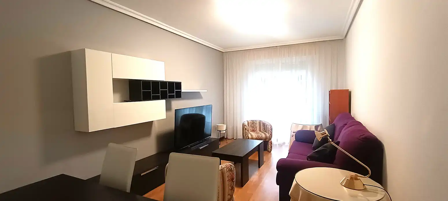 Living room of Flat for rent in Burlada / Burlata  with Heating, Parquet flooring and Terrace