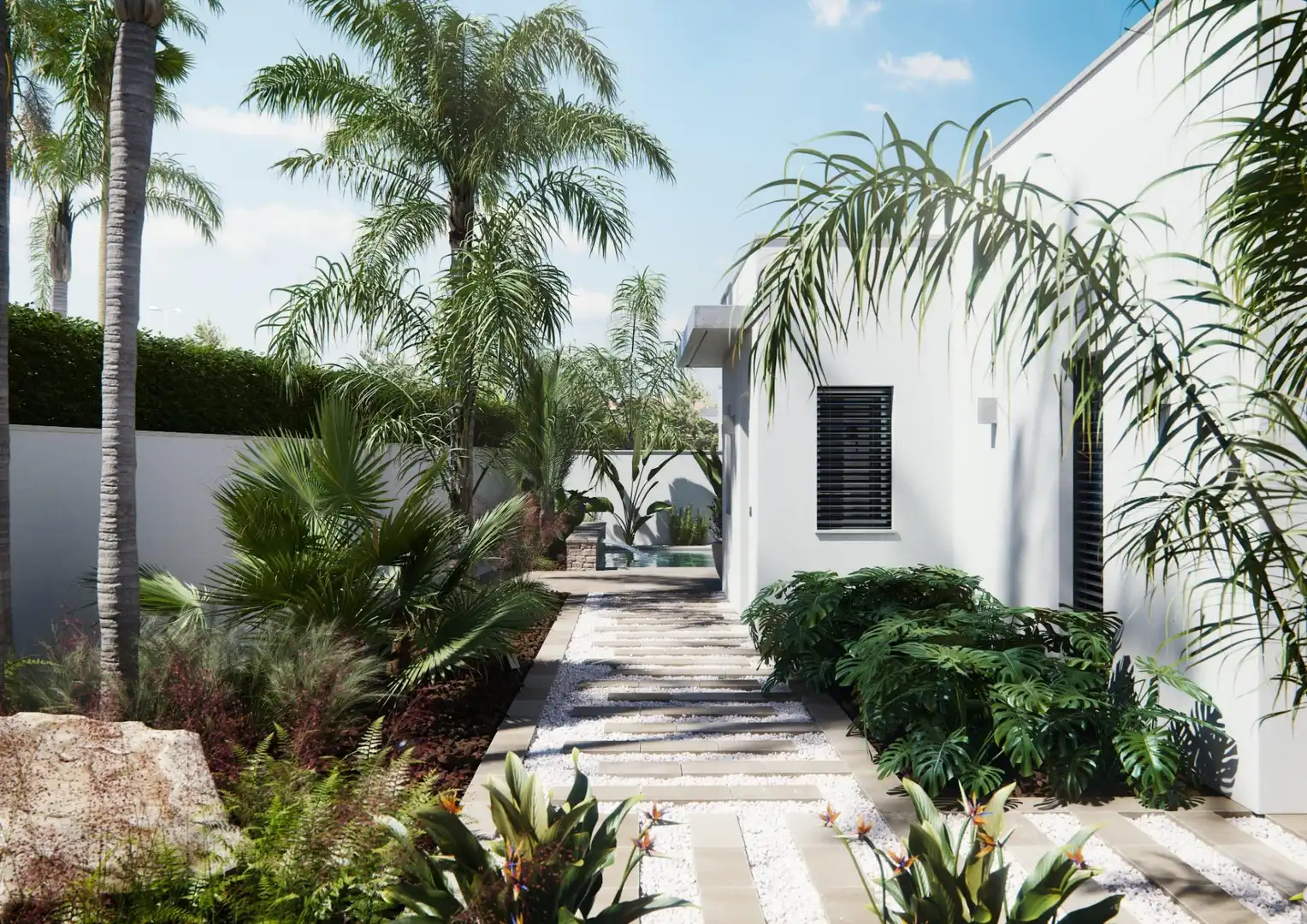 Jardín de Casa o chalet en venta en San Javier con Aire acondicionado, Calefacción y Jardín privado