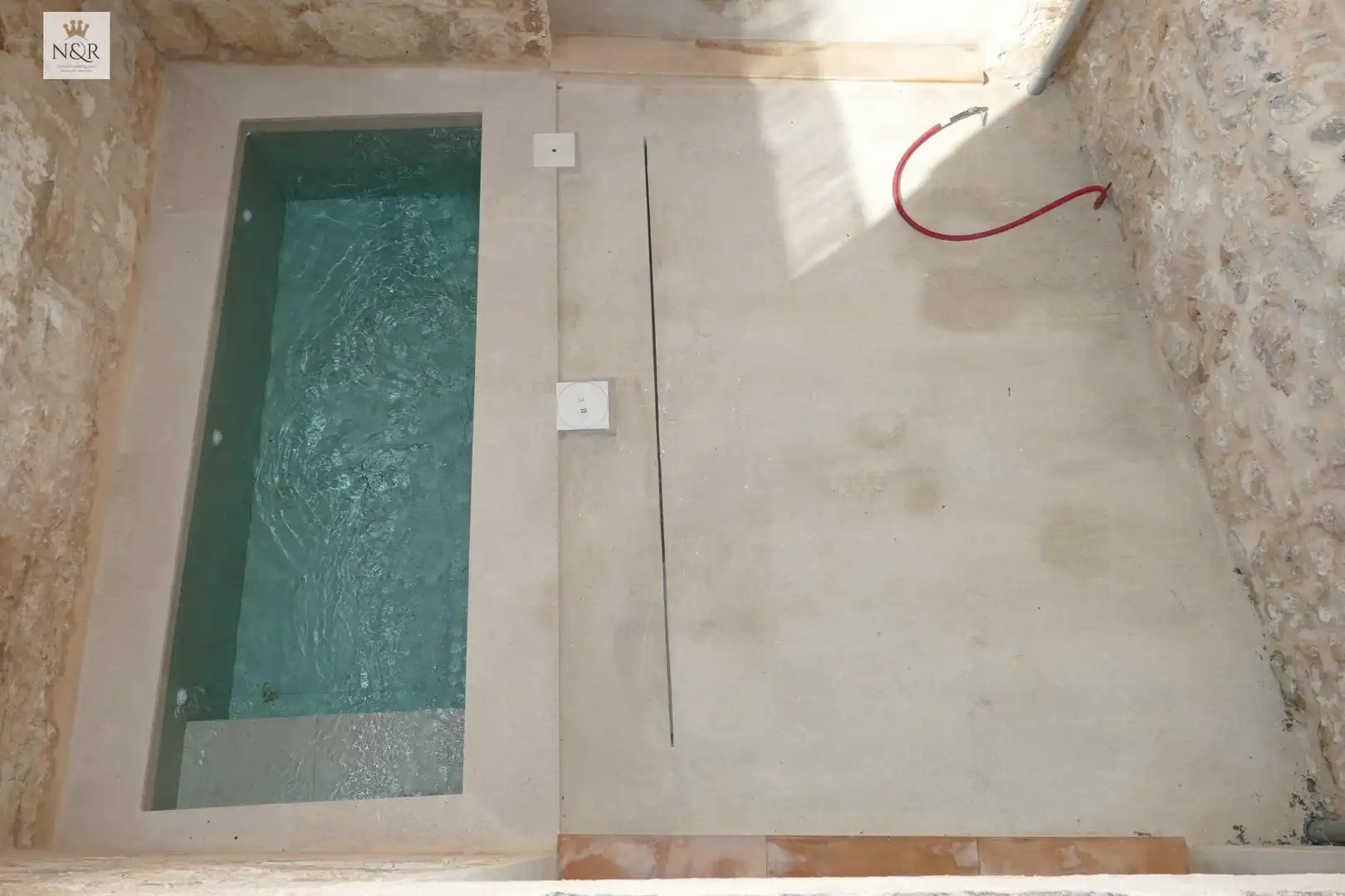 Schwimmbecken von Haus oder Chalet zur Miete in Sineu mit Klimaanlage, Heizung und Terrasse