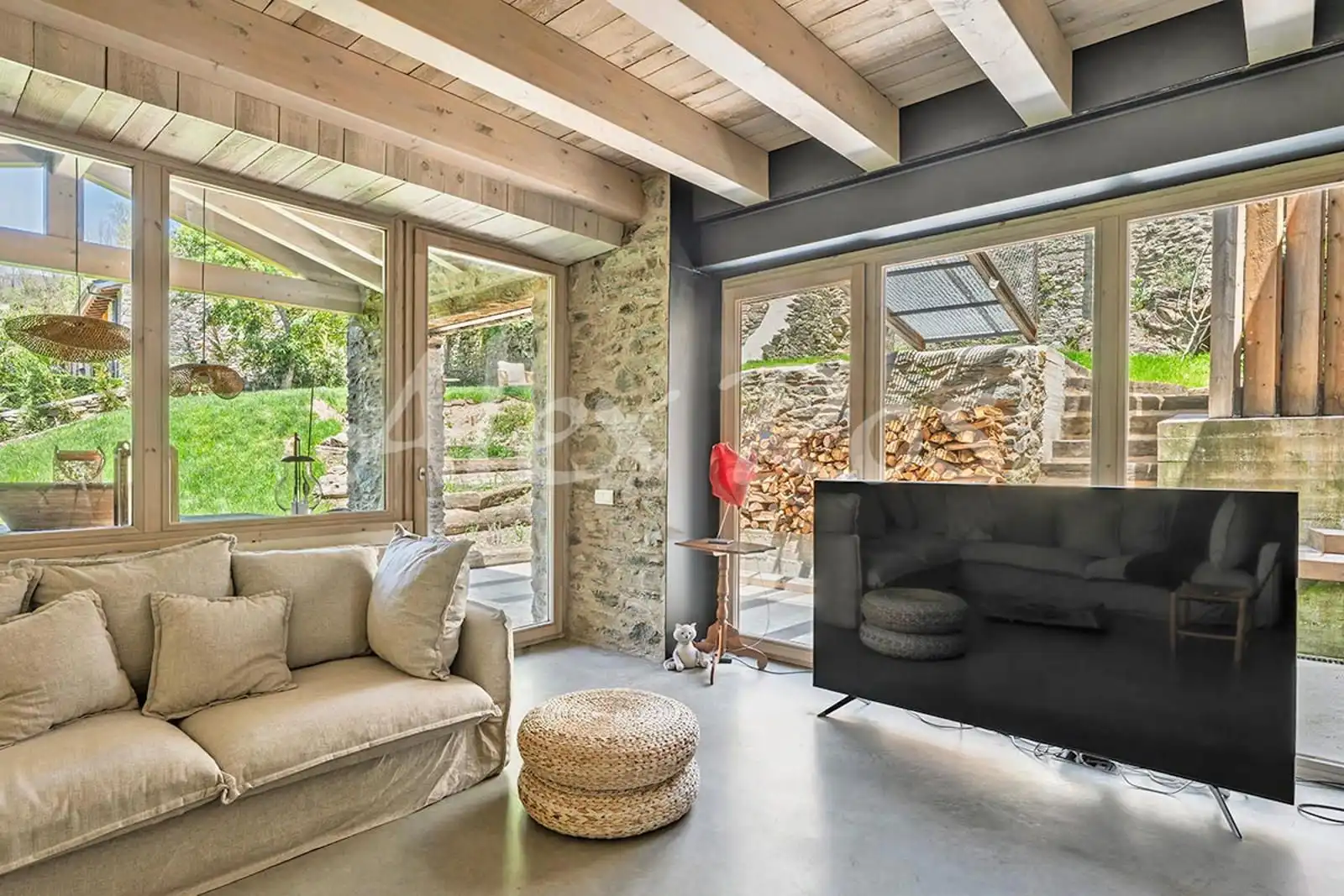 Sala de estar de Casa o chalet en venta en Ger con Calefacción y Jardín privado
