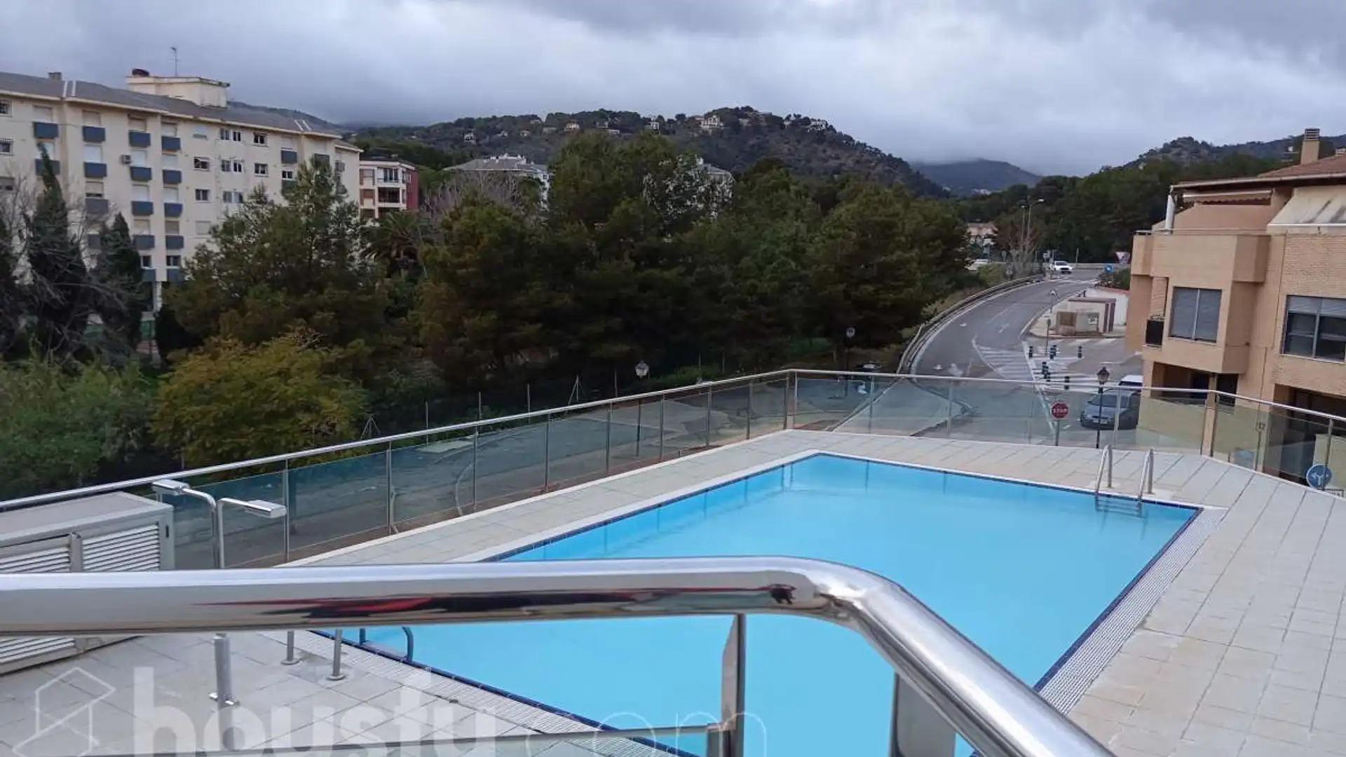 Schwimmbecken von Dachboden zur Miete in Náquera mit Klimaanlage, Heizung und Terrasse