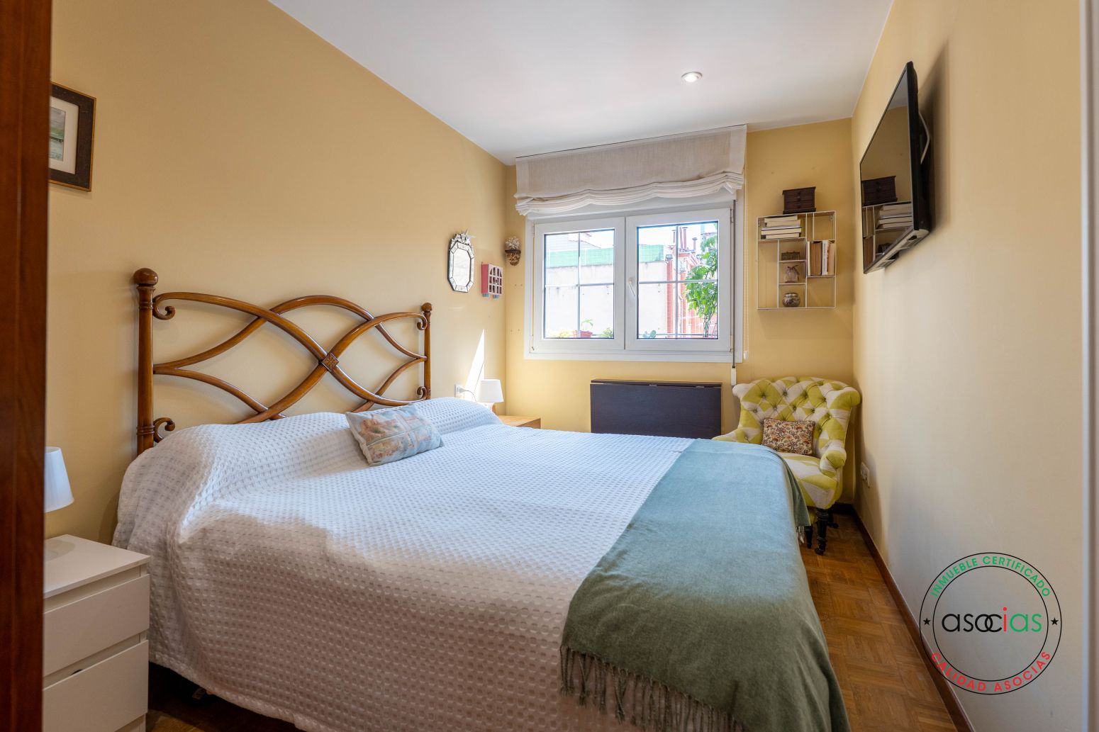 Bedroom of Flat for sale in Gijón   with Heating and Parquet flooring