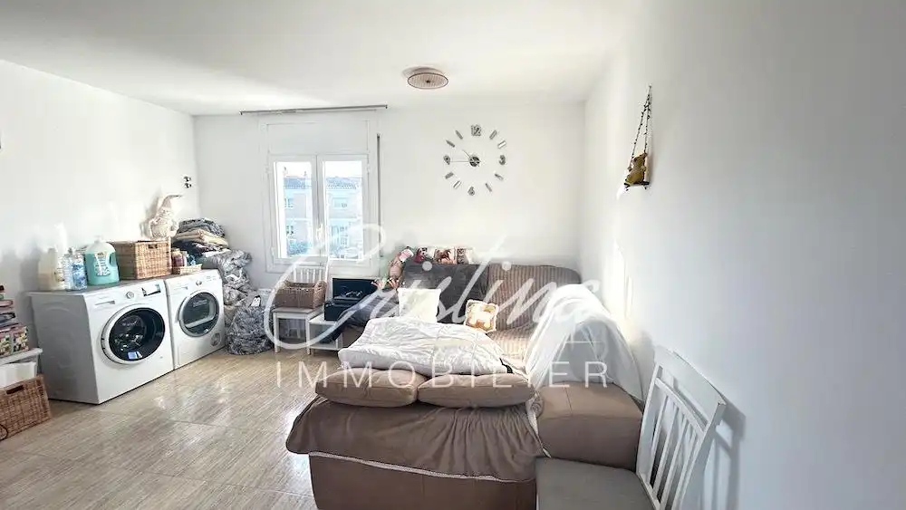 Sala d'estar de Casa adosada en venda en Santa Cristina d'Aro amb Calefacció i Jardí privat
