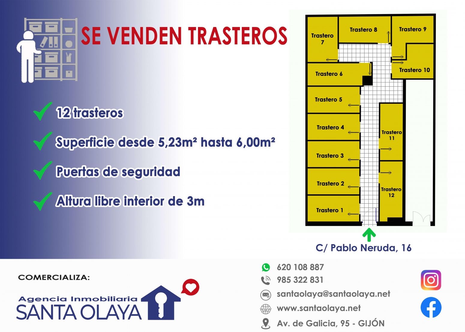 Traster en venda en Gijón 