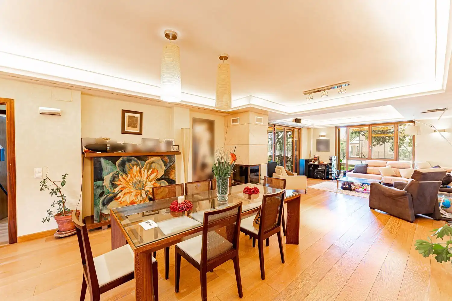 Comedor de Casa o chalet en venta en Nuevo Baztán con Aire acondicionado, Jardín privado y Terraza