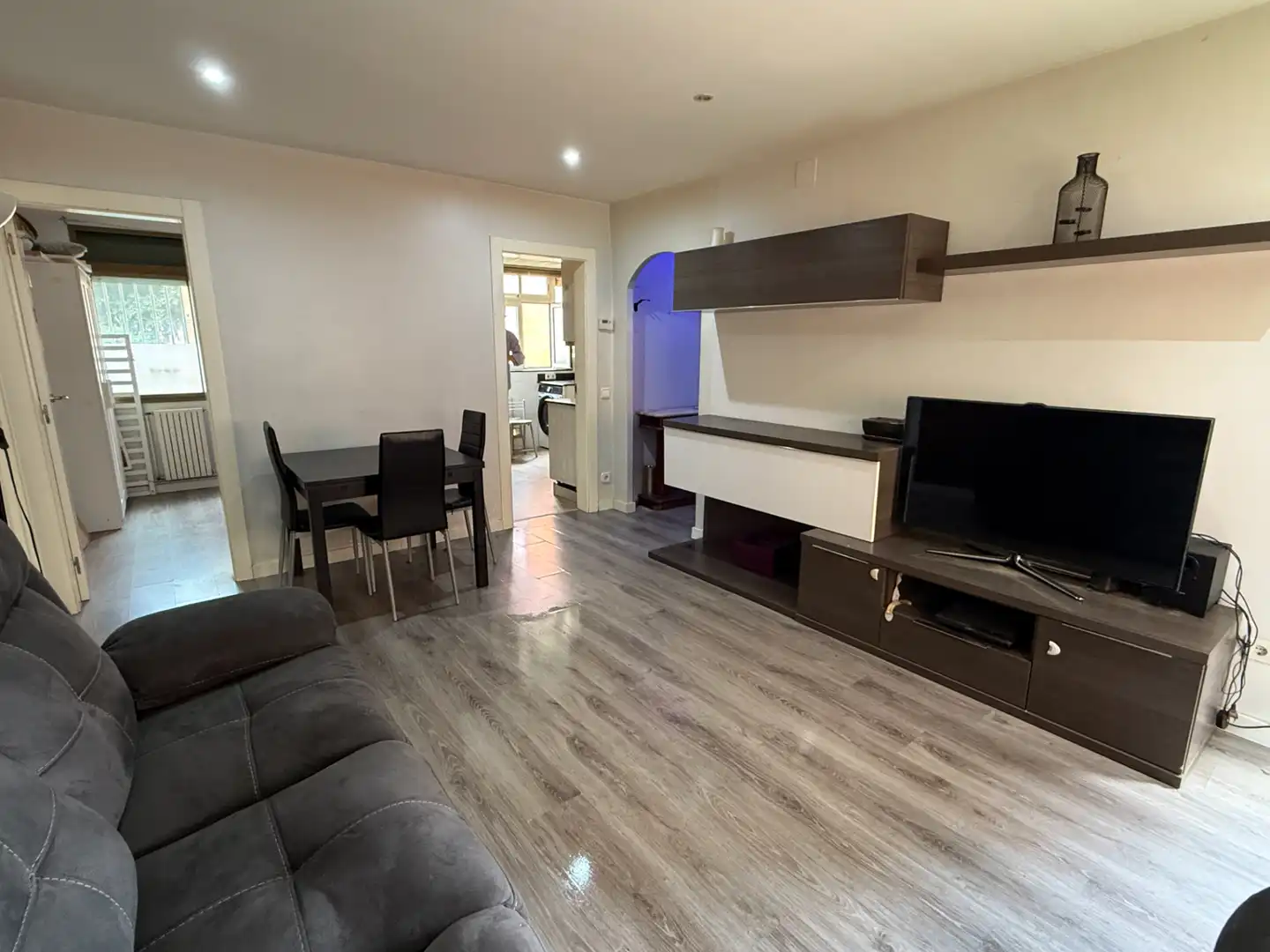 Sala de estar de Piso en venta en Barcelona con Aire acondicionado, Calefacción y Parquet