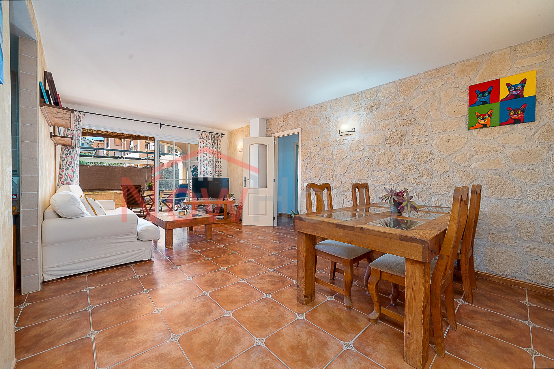 Sala d'estar de Planta baixa en venda en Llucmajor amb Aire condicionat, Calefacció i Jardí privat