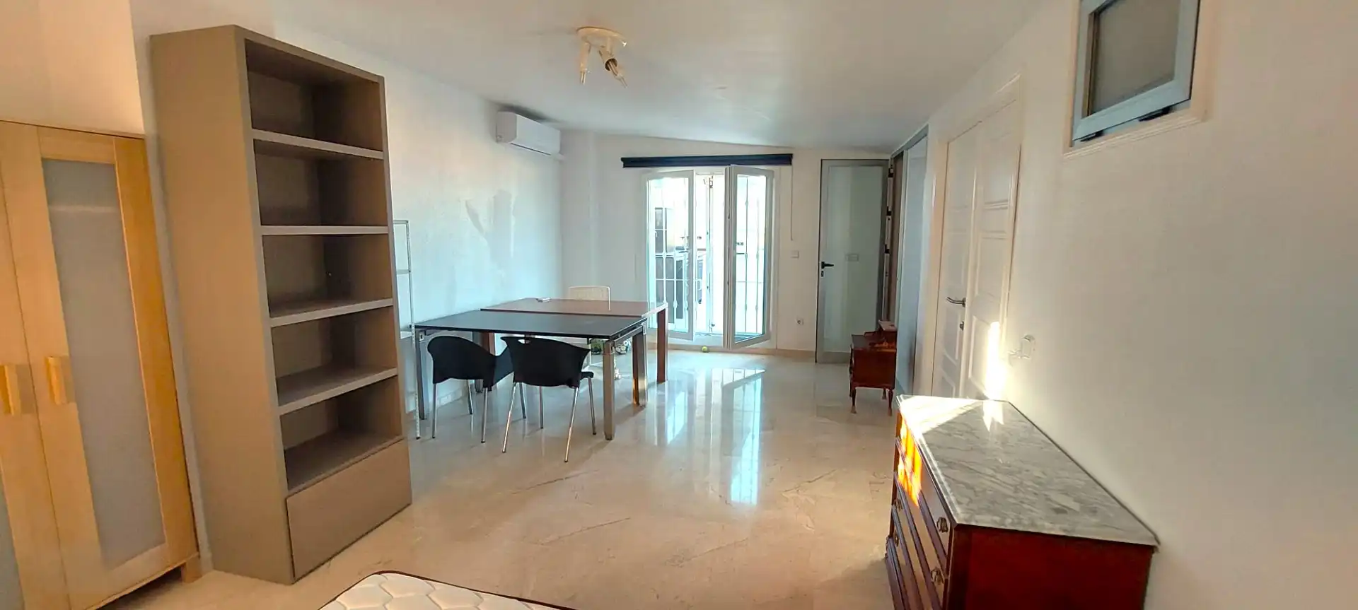 Comedor de Dúplex de alquiler en Murcia con Aire acondicionado, Jardín privado y Terraza