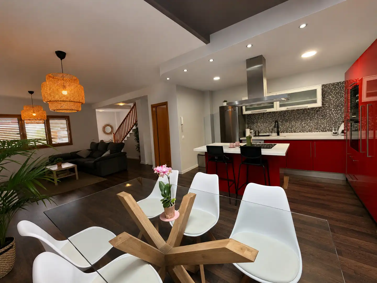 Menjador de Casa adosada en venda en Los Realejos amb Terrassa i Moblat