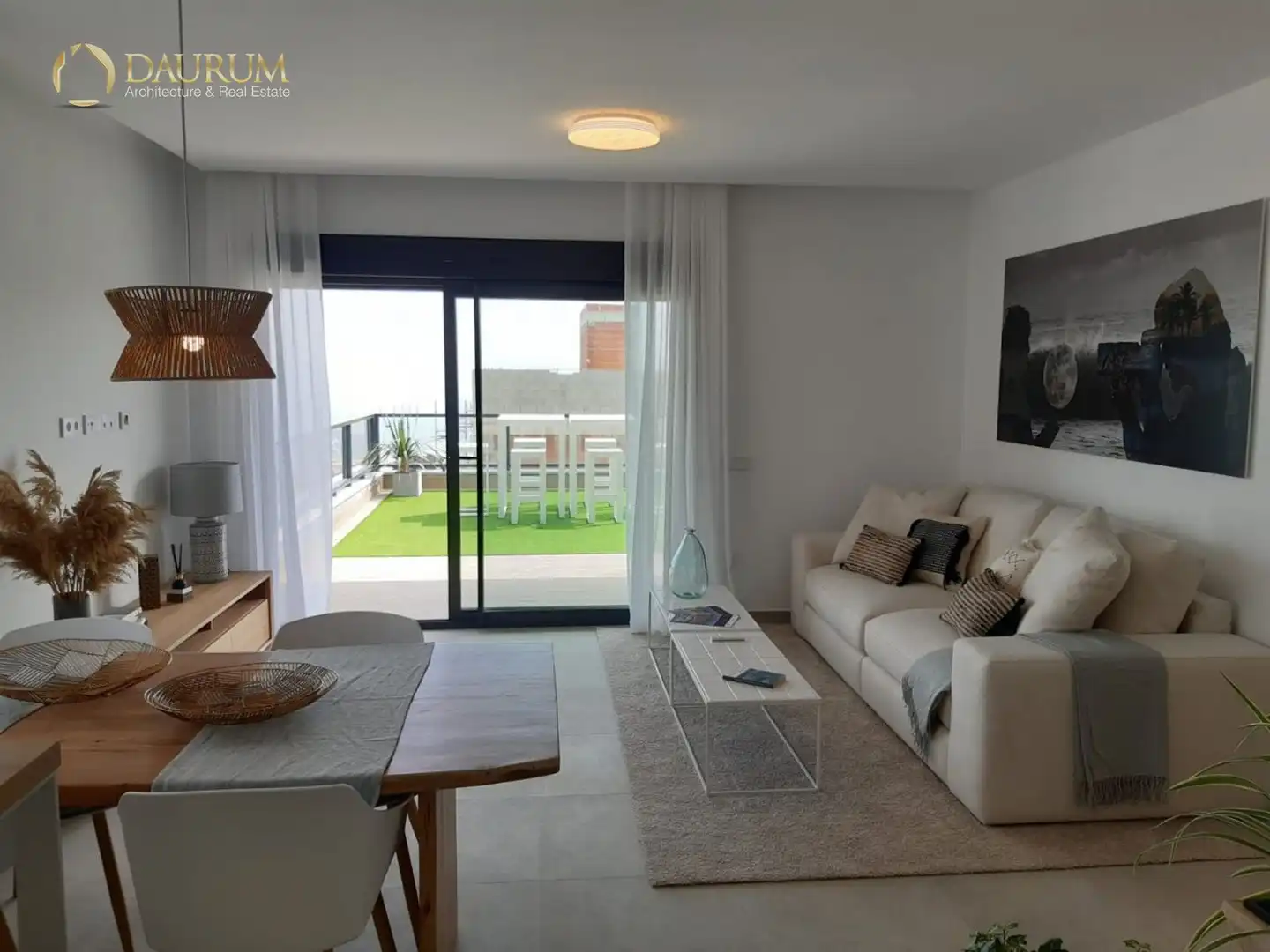 Sala de estar de Dúplex en venta en Santa Pola con Aire acondicionado, Calefacción y Terraza