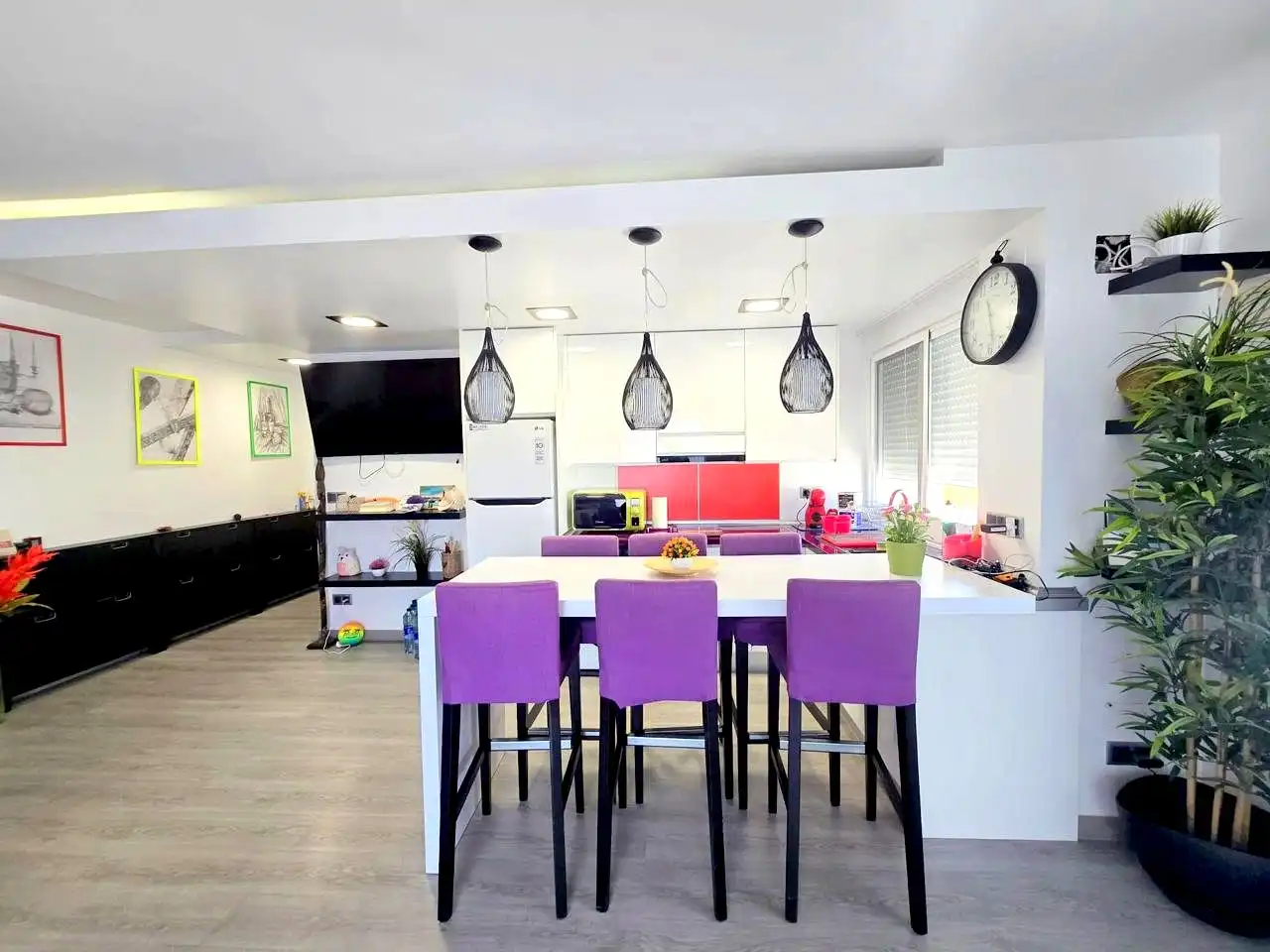 Küche von Wohnungen zum Verkauf in Gandia mit Klimaanlage, Terrasse und Möbliert