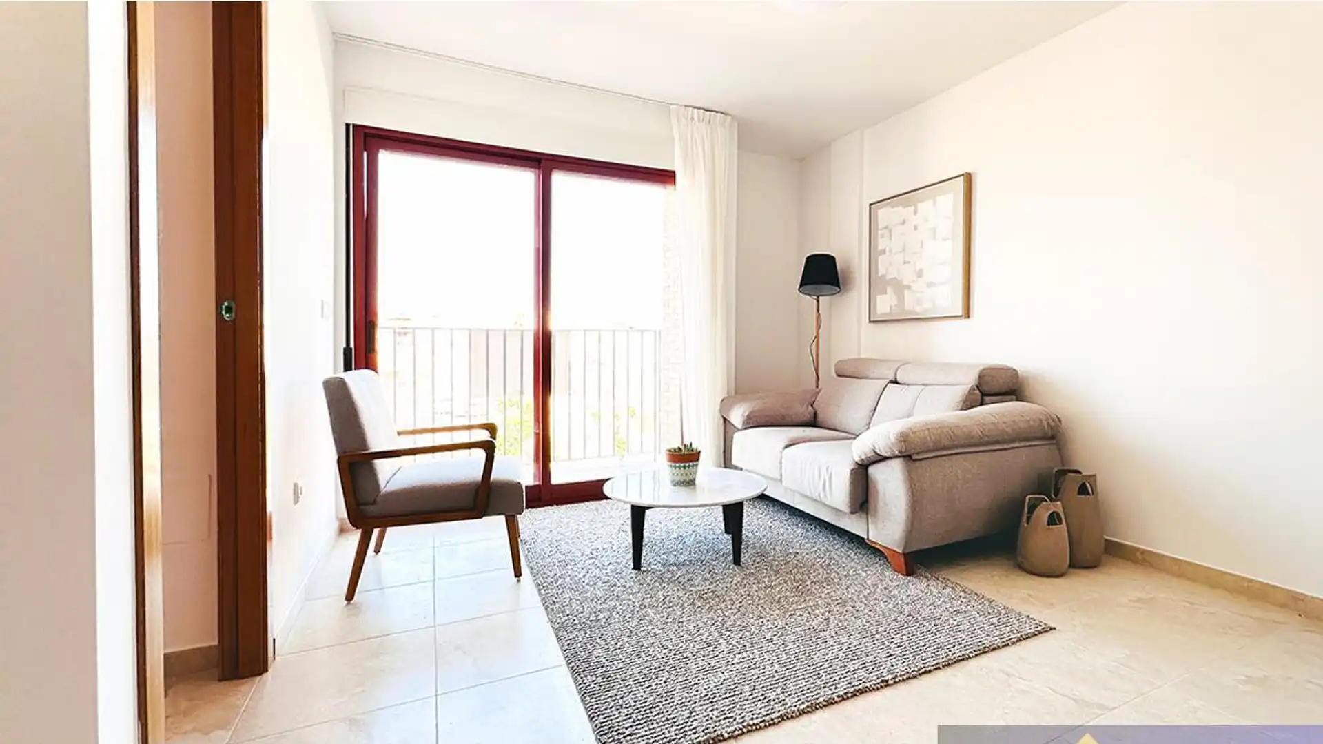 Sala d'estar de Apartament en venda en  Murcia Capital amb Aire condicionat, Calefacció i Terrassa