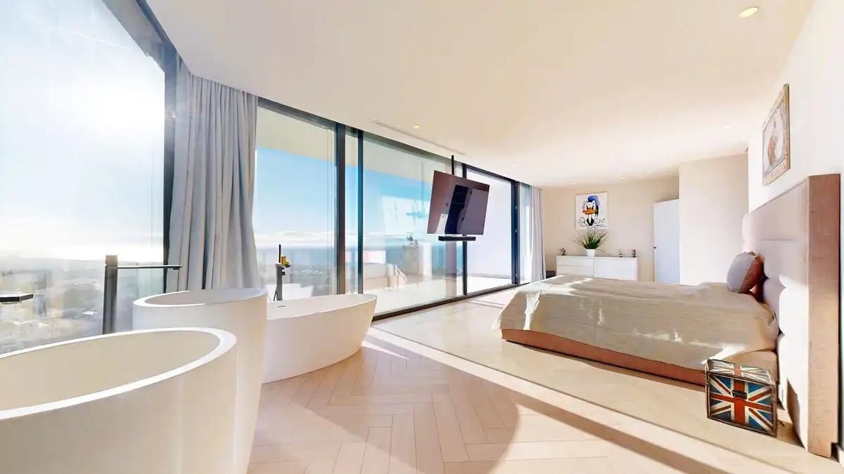 Bedroom of Houses for rent in Marbella  with Air Conditioner, Private garden and Terrace