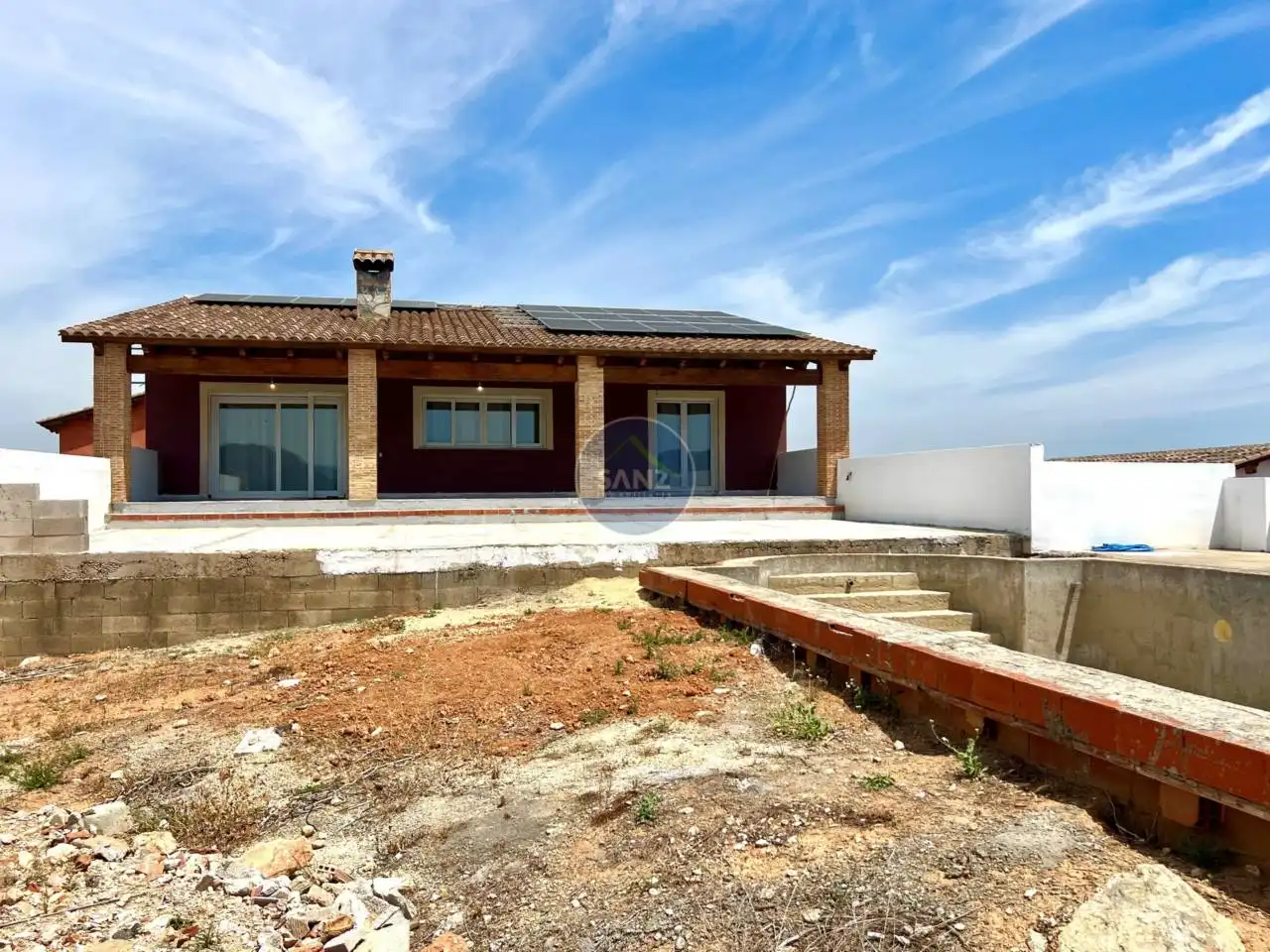 Vista exterior de Casa o chalet en venta en L'Énova con Aire acondicionado, Jardín privado y Terraza