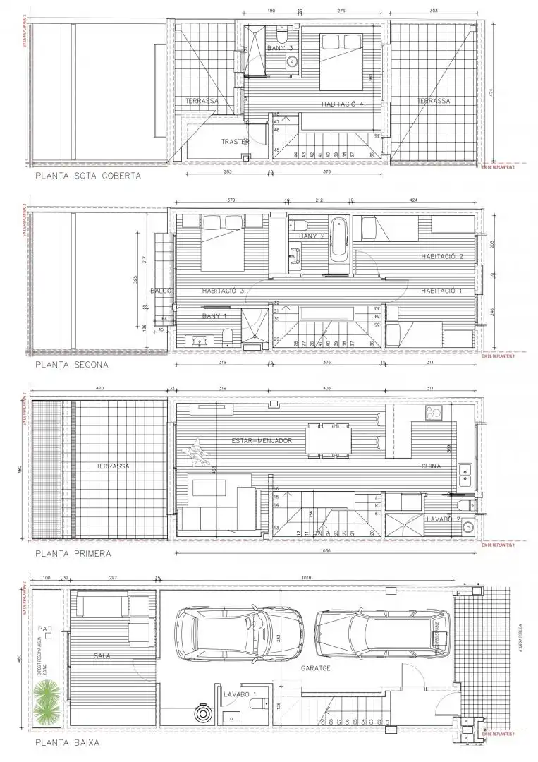 Einfamilien-Reihenhaus zum Verkauf in Sabadell mit Heizung, Terrasse und Balkon