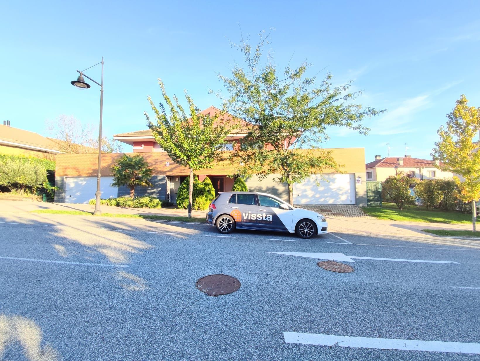 Exterior view of Single-family semi-detached for sale in Huarte / Uharte  with Heating, Private garden and Terrace
