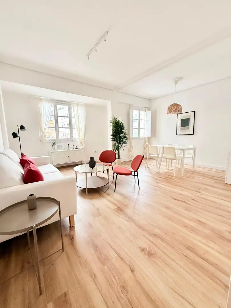 Sala de estar de Piso de alquiler en Valencia con Calefacción, Parquet y Amueblado