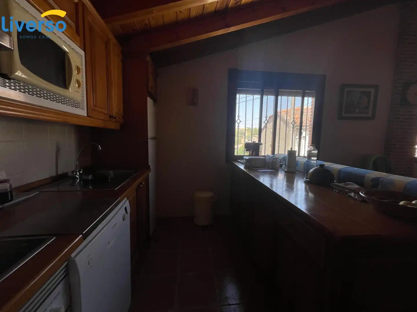Cuina de Finca rústica en venda en Moral de Hornuez amb Terrassa, Traster i Moblat