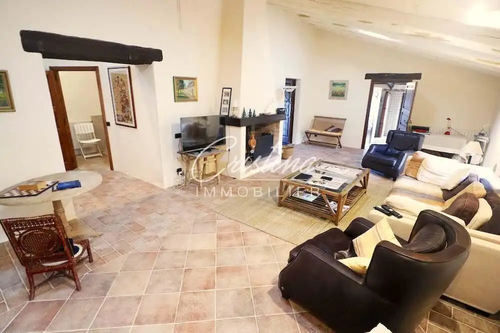 Wohnzimmer von Country house zum Verkauf in Santa Cristina d'Aro mit Heizung, Privatgarten und Schwimmbad