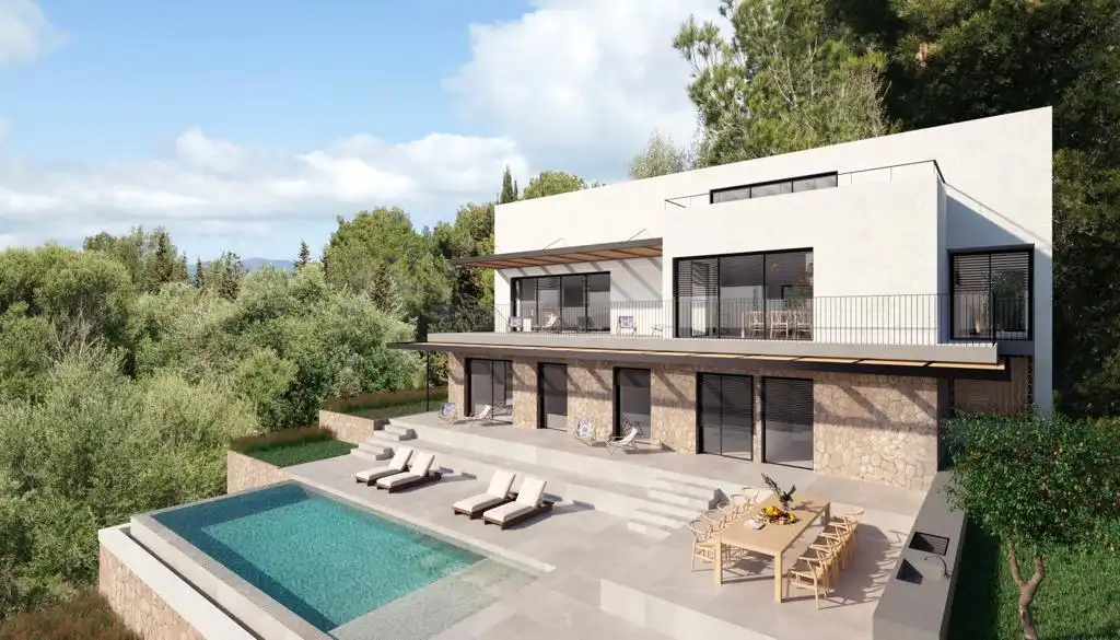 Vista exterior de Casa o xalet en venda en Alcúdia amb Aire condicionat, Calefacció i Jardí privat