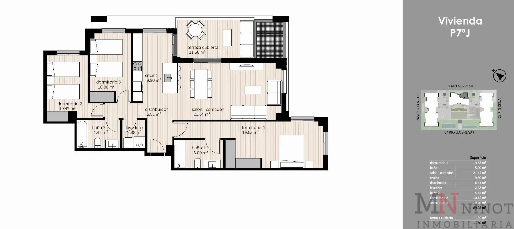 Piso en venta en Castellón de la Plana / Castelló de la Plana con Aire acondicionado, Calefacción y Terraza