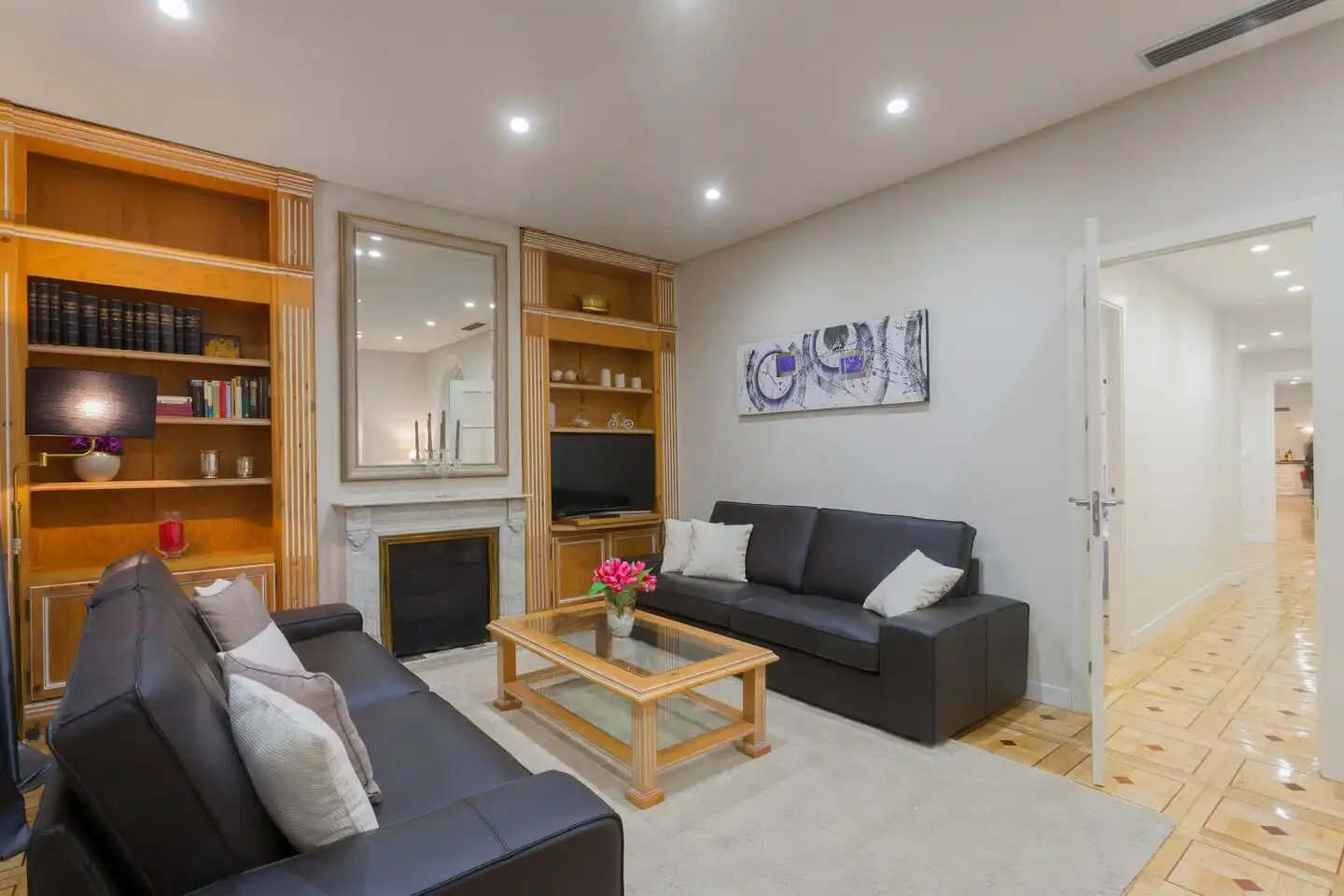 Living room of Apartments for rent in Málaga  with Air Conditioner, Furnished and Internet