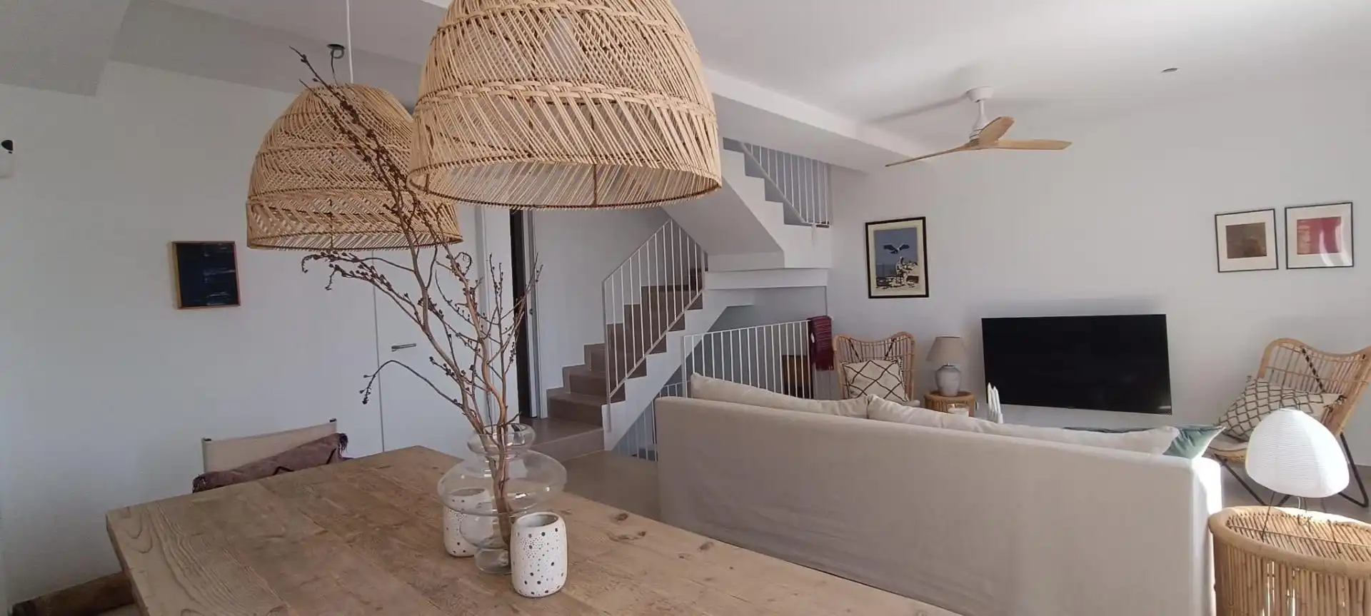 Sala de estar de Casa adosada en venta en Es Mercadal con Aire acondicionado, Calefacción y Terraza